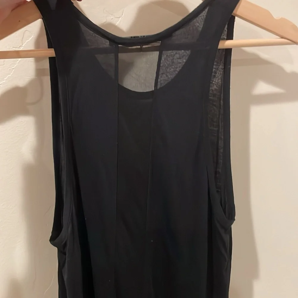 All Saints black cotton tank top - Picture 2 of 6